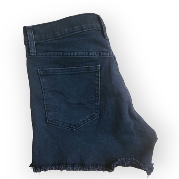 Levi Strauss Black Heritage High Rise Frayed Hem Shorts 6 / 28 - Picture 5 of 8